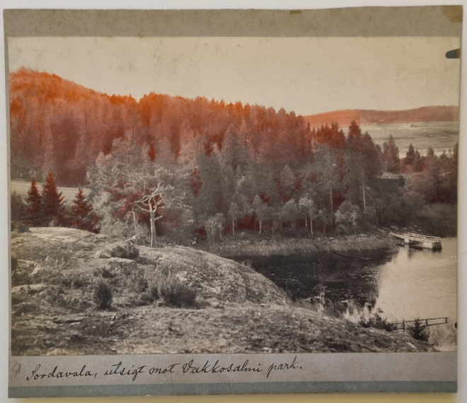 Sortavala Vakkosalmi, postikortti originaali+nega+postkortti