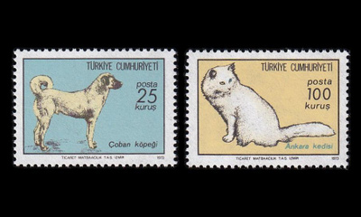 Turkki 2297-8 ** Eläinten hyvinvointi lemmikit (1973)
