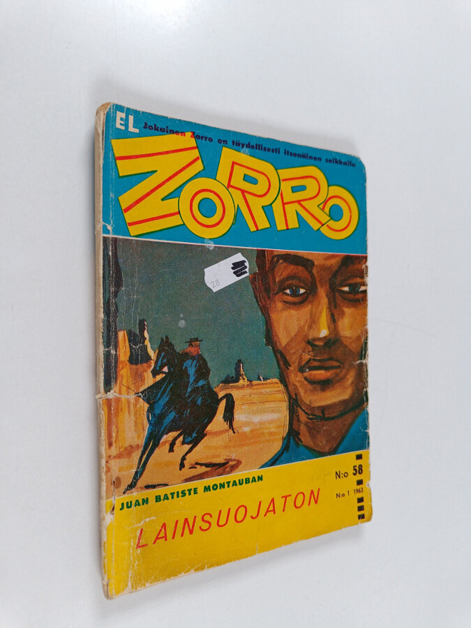 Juan Batiste Montauban : El Zorro 1/1963 : Lainsuojaton