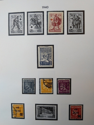 1940 Suomi postimerkki 7 kpl