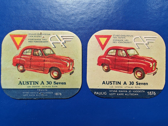 PAULIG KAHVILAPPU: AUSTIN A 30 SEVEN 2 KPL TYYPPI 1 JA 2