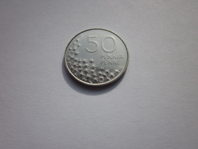 50 penniä, UNC, v. 1990