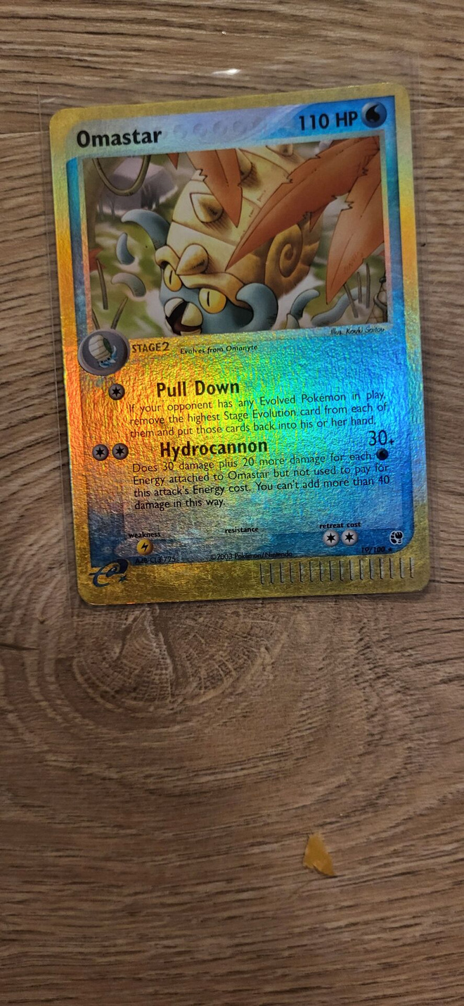 Omastar [Reverse Holographic RARE] #19 Pokemon card