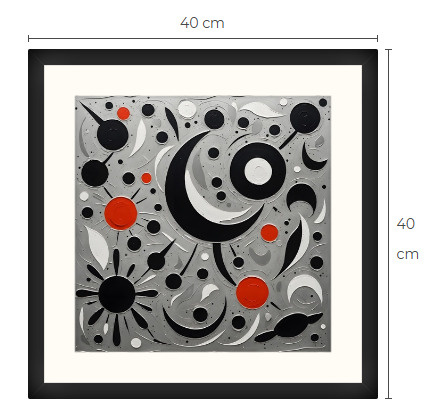 Uusi uniikki abstrakti art print taulu 40 cm x 40 cm