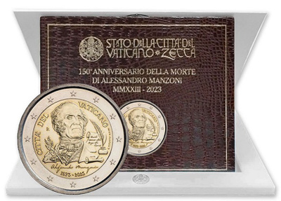 ** VATIKAANI 2€ 2023 Manzoni kansiossa**