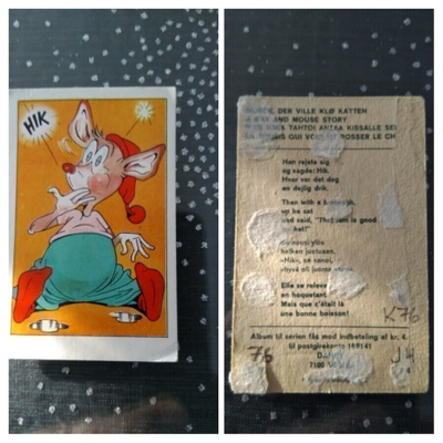 Perinteisiä eläinsatuja keräilykuvia