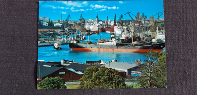 Vanha Turku satama kortti, kulkenut v. 1970