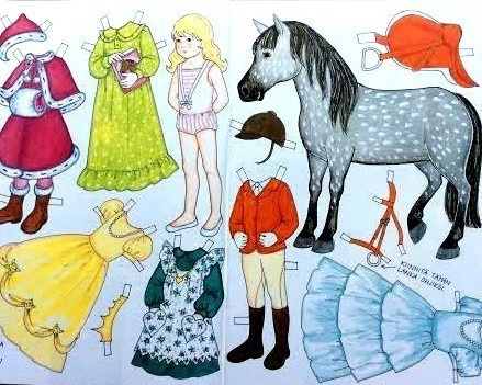 Paperinukke Prinsessa Petronella ja Poni Piparminttu
