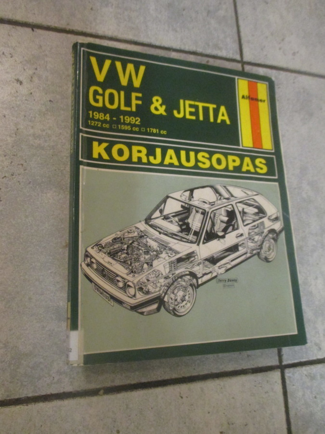 VW GOLF & JETTA 1984-1992 KORJAUSOPAS