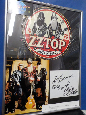 ZZ TOP TAULU KOKO BÄNDIN NIMMAREILLA