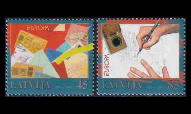 Latvia 731-2 ** Europa kirje (2008)