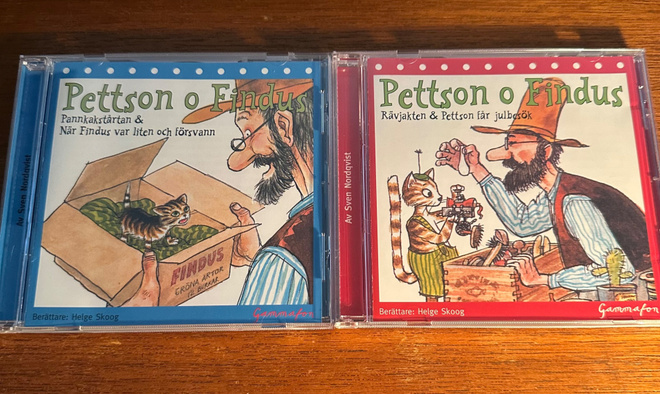 Sven Nordqvist: Pettson o Findus 2x CD LJUDBÖCKER Rävjakten