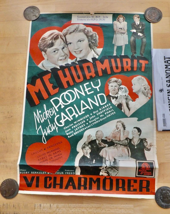 VANHA Elokuvajuliste Me Hurmurit Babes in Arms 1939