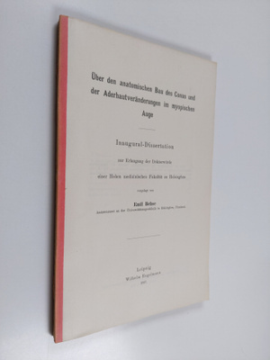 Emil Behse : Uber der anatomischen Bau des Conus und der ...