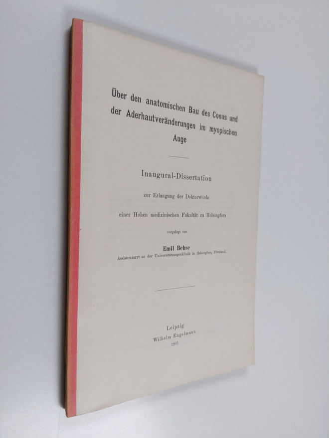 Emil Behse : Uber der anatomischen Bau des Conus und der ...