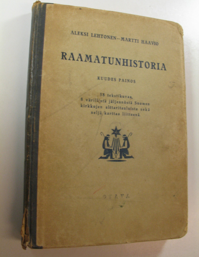 Aleksi Lehtonen : Raamatunhistoria : kansakouluja varten