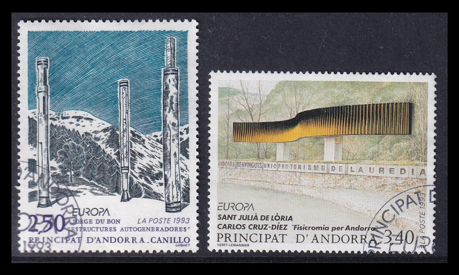 Andorra Fr 451-2 o Europa nykytaide (1993)