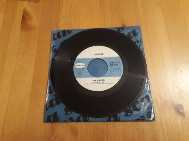 Cascade – Rokkibeibi 7" 1974 Funk/Soul Disco oikein hyvä