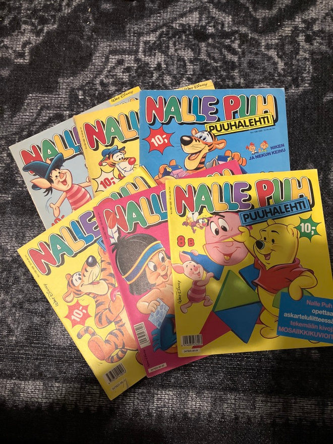 Nalle Puh -puuhalehti 6kpl