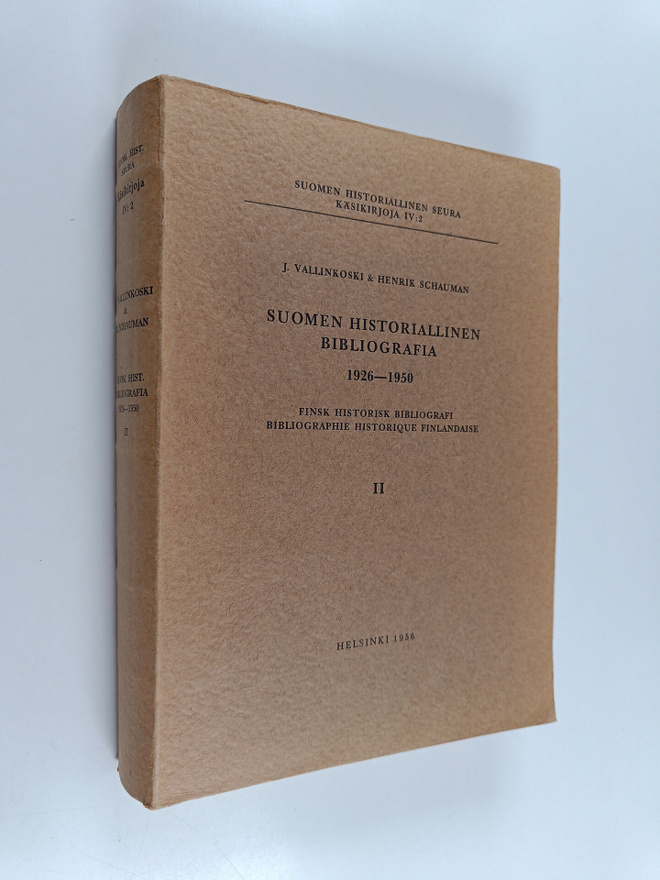 Suomen historiallinen bibliografia 1926-1950 : 2