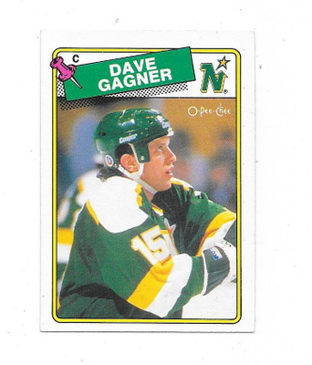 1988-89 OPC #215 Dave Gagner , Minnesota North Stars RC
