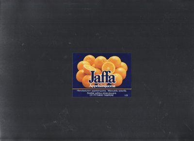 OY PYYNIKKI TAMPERE JAFFA APPELSIINI Etiketti