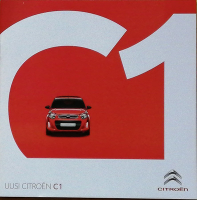 2014 Citroen C1 esite - KUIN UUSI - suom - 36 sivua
