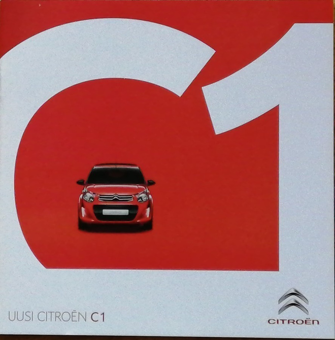 2014 Citroen C1  esite - KUIN UUSI - suom - 36 sivua