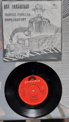 7" Esa Pakarinen: Vaasan junassa / Hopeahapset