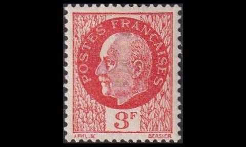 Ranska 528 ** Käyttösarja Pétain 3 Fr (1941)