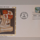 USA FDC Ponce de Leon Colorano "Silk" - pikkukuva 1