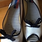 Sini-valkoiset kiilakorko Avokkaat / Espadrillot - koko 38 - pikkukuva 2