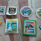 8 kpl Vanhoja Kaangasmerkkejä (Kotka, Hamina, Iisalmi etc.) - pikkukuva 1
