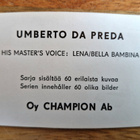 Champion Pop purkkakuva. Umberto Da Parda - pikkukuva 2