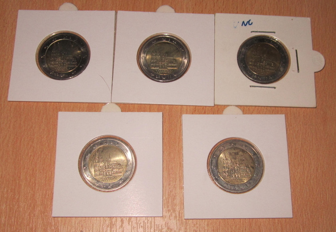 Saksa 2 € 2011 - Kölnin tuomiokirkko - Westfalen (UNC)