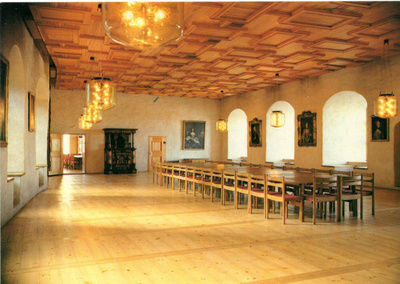 Postikortti: TURUN LINNA, Kuningattaren sali (1983)