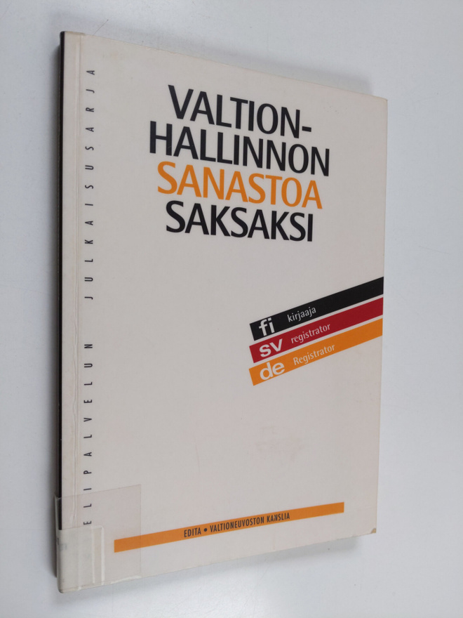Valtionhallinnon sanastoa saksaksi Statsförvaltningsterme...