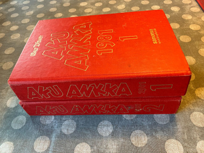 AKU ANKKA VUOSIKERTA 1981 KAHTENA KIRJANA HYVÄ