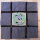 TYYNYNPÄÄLLINEN  34. VANHA VAKOSAMETTI-TYYNYNPÄÄLINEN, KISSA - pikkukuva 1