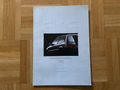 Esite Honda Civic 3-ovinen 1987 lasiperä