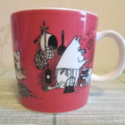 VANHA MUUMIMUKI TUMMA ROOSA MUUMIMAMMA ( 1991-1996) 0,3 l - pikkukuva 3
