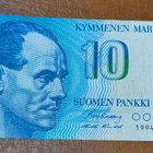 10 markkaa v. 1986 korvaava 1994...., taittamaton - pikkukuva 1