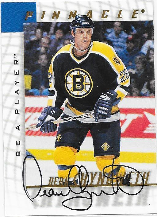 97-98 Be A Player AUTO #246 Dean Chynoweth Boston  Gooni
