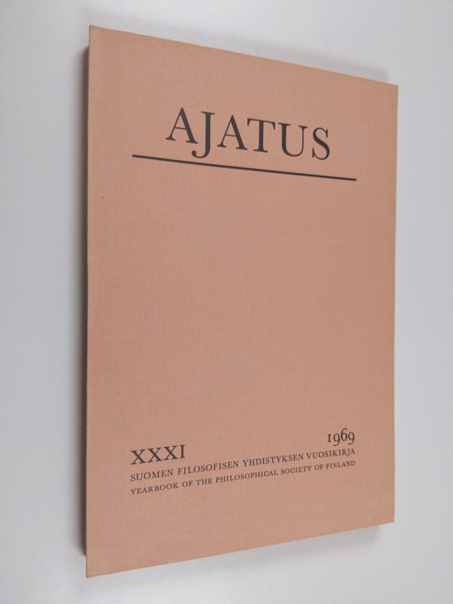 Ajatus 31 : Suomen filosofisen yhdistyksen vuosikirja 1969