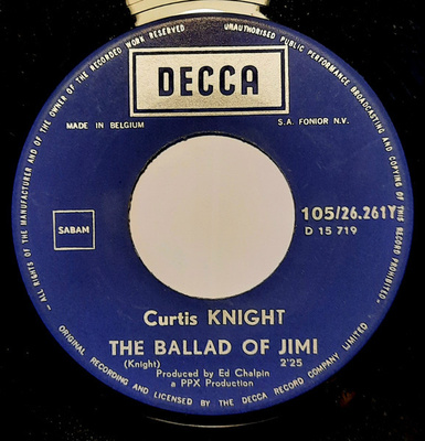 7” SINGLE Jimi Hendrix And Curtis Knight The Ballad Of Jimi
