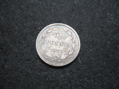 50 penniä 1893 - hopeaa