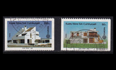 Turkki Kypros 205-6C o Europa moderni arkkitehtuuri (1987)