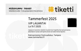 Tammerfest VIP-lippu lauantai