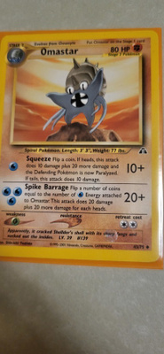 Omastar #43 Pokemon Neo Discovery card
