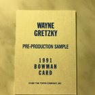 1991-92 Bowman Pre-Production Sample Wayne Gretzky - pikkukuva 2